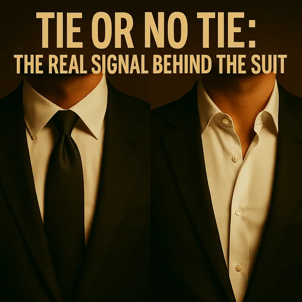 TIE OR NO TIE: THE REAL SIGNAL BEHIND THE SUIT